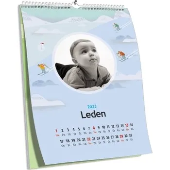 Fotokalendář Nástěnný fotokalendář s grafickými motivy NKD-12 (A4)