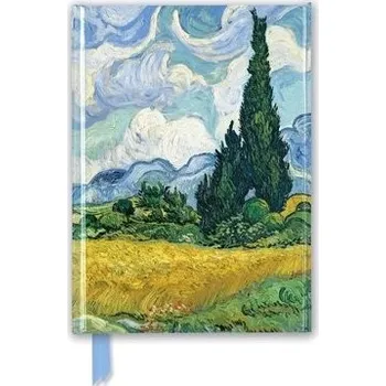 Cizojazyčná kniha Vincent van Gogh: Wheat Field with Cypresses (Foiled Journal)