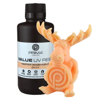 Příslušenství k 3D tiskárně PrimaCreator Value Water Washable UV Resin - 500 ml - Skin