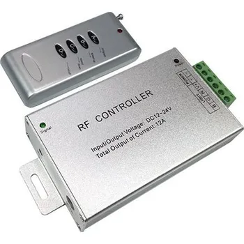 Příslušenství pro LED osvětlení Ovladač s RF DO pro RGB LED pásky, 12V/24V, 12A