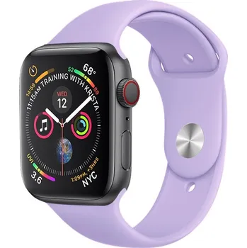 Řemínek na hodinky AW Jednobarevný řemínek na Apple Watch - Levandulový Šířka uchycení řemínku: 38/40/41/42mm, Délka řemínku: Pánský - M/L (14 - 20cm), Barva: Levandulový IR-MJ01-011