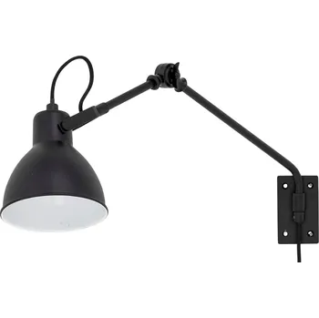 Nástěnné svítidlo Černá kovová nástěnná lampa Bloomingville Jili 16 cm