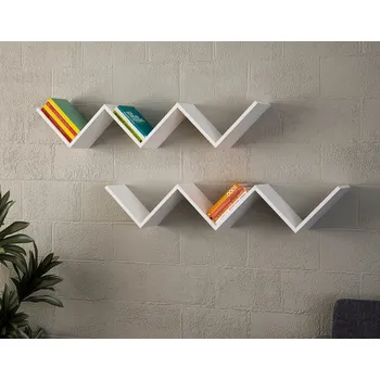 Koberec Závěsná police 2ks GIMEL bílá