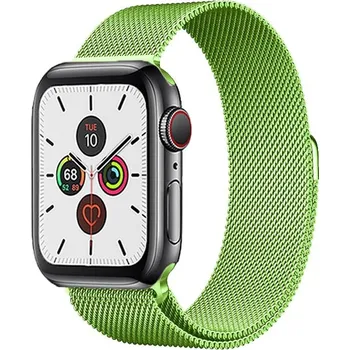 Řemínek na hodinky AW MILÁNSKÝ LOOP pro Apple Watch - Magnetický - Výrazně zelený Šířka uchycení řemínku: 38/40/41/42mm, Barva: Výrazně Zelený IR-AWMTLP22