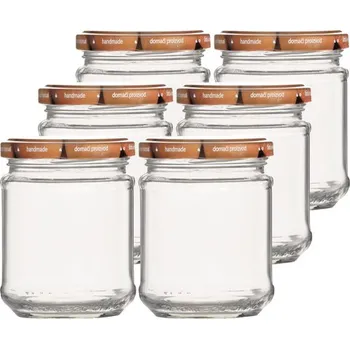 Zavařovací sklenice se šroubovacím víčkem s potiskem ovoce 212 ml 6 ks