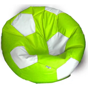 Sedací pytel Sedací vak zeleno bílý fotbalový míč TiaHome