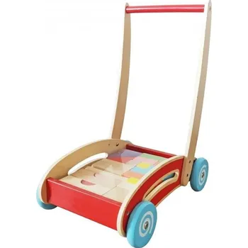 Dětské chodítko Nero Trade Dětské dřevěné chodítko s kostkami