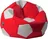 Antares Euroball fotbalový míč 55 x 90 cm, červený/bílý