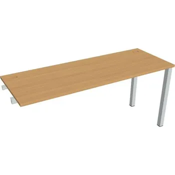 Kancelářský vozík HOBIS přídavný stůl rovný - UE 1600 R, hloubka 60 cm, buk + doprava zdarma