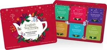 Čaj English Tea Shop Prémiová dárková plechová kazeta s BIO čaji červená 36x 1,5 g