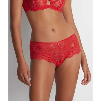Souprava dámského spodního prádla Šortky AUBADE (LA70-03), Velikost XS, Barva červená