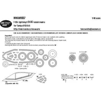 Plastikový model New Ware 1/48 Mask F-35A Lightning II BASIC (TAM)