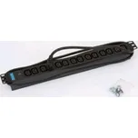 TRITON 19" rozvodný panel 14xIEC C13- 2m, kontrolka, černý