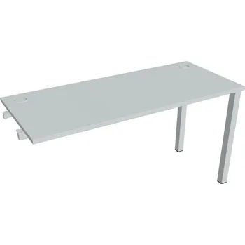 Kancelářský vozík HOBIS přídavný stůl rovný - UE 1400 R, hloubka 60 cm, šedá + doprava zdarma