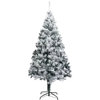 Vánoční stromek Umělý vánoční stromeček zasněžený zelený, 180 cm