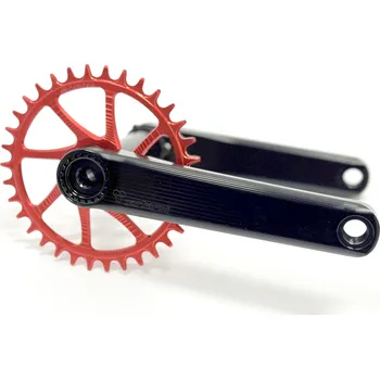 Klika na kolo Kliky Garbaruk XC Crankset s převodníkem Garbaruk 175mm, černé, 470g