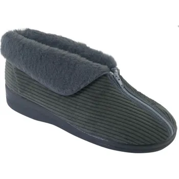Dámská zdravotní obuv Teplé bačkory důchodky ADANEX 27834 šedé se zipem velikost: 38