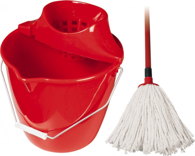 Spokar - Úklid. soupr. - mop bavlněný 160g, červená, 4299902200