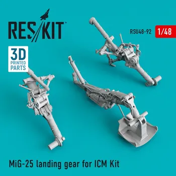 Plastikový model 1/48 MiG-25 Landing gear (ICM)