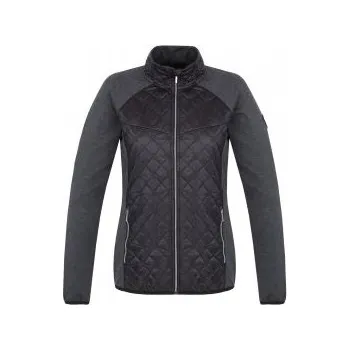 Dámská mikina Hannah ELSA anthracite/dark gray mel 38; Černá mikina + DÁREK DLE VÝBĚRU!