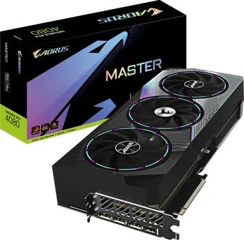 Grafická karta Gigabyte Aorus GeForce RTX 4080 Master (GV-N4080AORUS M-16GD)