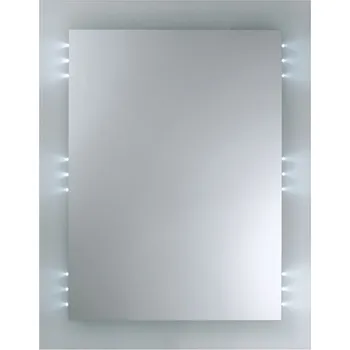 Zrcadlo Dubiel Vitrum Zrcadlo Victor II bílé 60x77 cm, s osvětlením