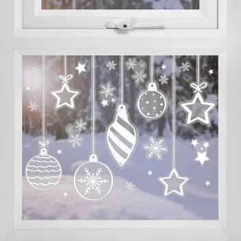 Okenní dekorace Ginger Ray Samolepky na okno vánoční ozdoby