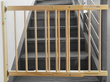 Dětská zábrana Dřevěná zábrana na dveře nebo schody 52-72 cm