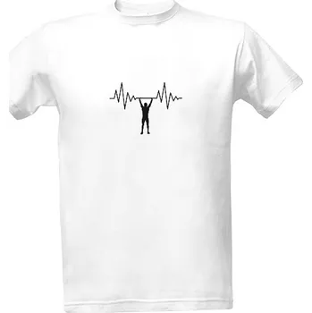 Tričko s potiskem Fitness "my life" pánské