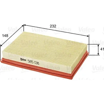 Filtr do auta Vzduchový filtr VALEO 585138