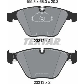 Brzdová destička Sada brzdových destiček, kotoučová brzda TEXTAR 2331211