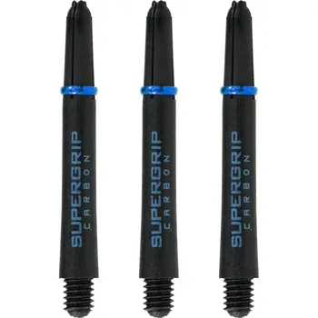 Sportovní střelba Násadky Harrows Supergrip Carbon Black Aqua Midi