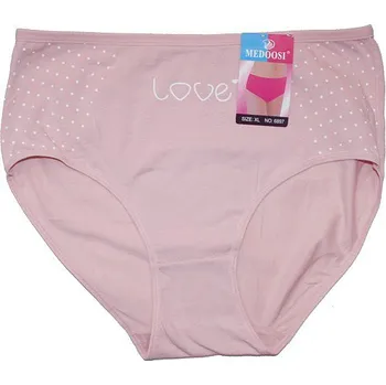 Dámské oblečení Dámské kalhotky do pasu LOVE růžové 6897