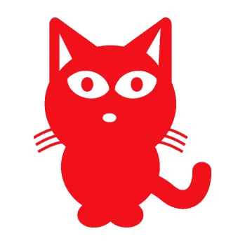 Samolepící dekorace SAMOLEPKA Kočka 034 levá (10 - červená) NA AUTO, NÁLEPKA, FÓLIE, POLEP, TUNING, VLASTNÍ TEXT, TISK, AUTOSAMOLEPKY.cz, POLEPY, OBRÁZEK, LOGO, SAMOLEPKY