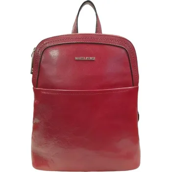 Městský batoh Dámský kožený kabelko batoh Marta Ponti červený 8106202 vermelho
