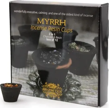 Čajovna AWM, Ltd, S3 8AL Vonná pryskyřice kalíšky se stojánkem - Myrha - 12 Ks