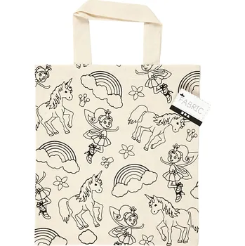 Nákupní taška Creative Dětská nákupní taška 27,5 x 30 cm jednorožec a víla