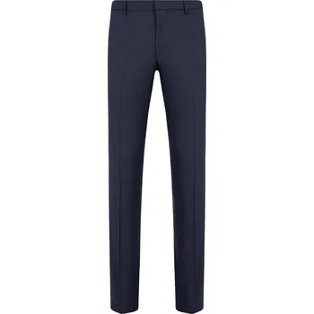 HUGO Vlněné kalhoty Getlin | Barva:tmavě modrá | Velikost:52