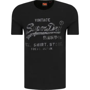 Oblečení a móda Superdry Tričko BONDED | Barva:černý | Velikost:S