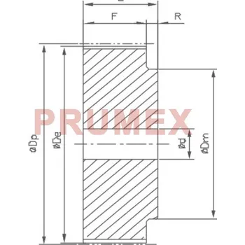 Řemenice 60-0 31 AT10 optibelt ZRS s předvrtanou dírou