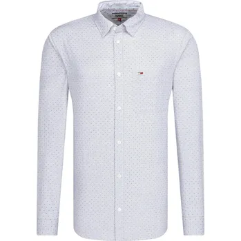 Pánská košile Tommy Jeans Košile TJM DOBBY | Barva:modrý | Velikost:S