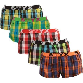 Dámské trenýrky 5PACK dámské trenky Styx sportovní guma vícebarevné (T81325262831) XL Možnost vrácení zboží ZDARMA do 120 dnů!