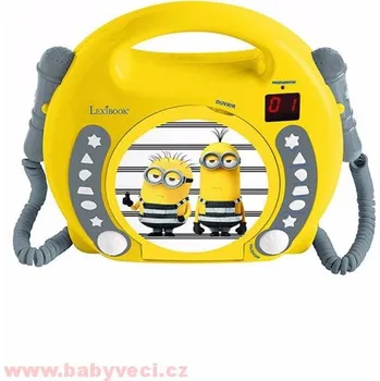 Hračka pro nejmenší Dětský CD přehrávač s mikrofony Mimoni > varianta mimoni