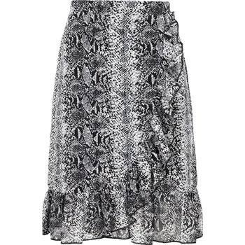 Dámská sukně NA-KD Sukně Snake | Barva:černý | Velikost:XS