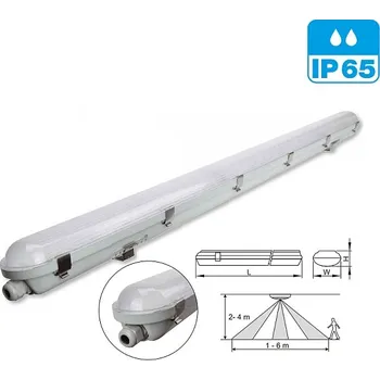 LED panel Tracon LVH1524 Prachotěsné LED svítidlo 230 VAC, 24 W, 3600 lm, 4000 K, IP65, IK08, EEI=D (Tracon LVH1524)