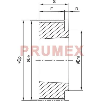 Auto-moto Řemenice TB 72 5M 15 optibelt ZRS na Taper Lock