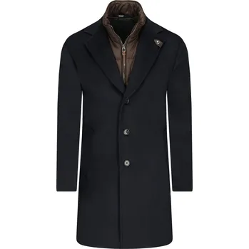 Joop! Collection Vlněný kabát Morris | Barva:tmavě modrá | Velikost:54