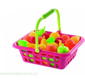 Hračka na písek Košík s ovocem 12ks > varianta košík obdelník