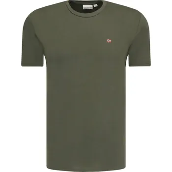 Pánské oblečení Napapijri Tričko SALIS | Barva:khaki | Velikost:S