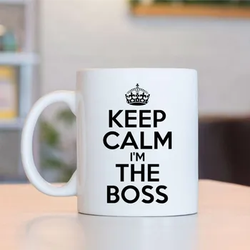 Hrnek Keep Calm I'm The Boss